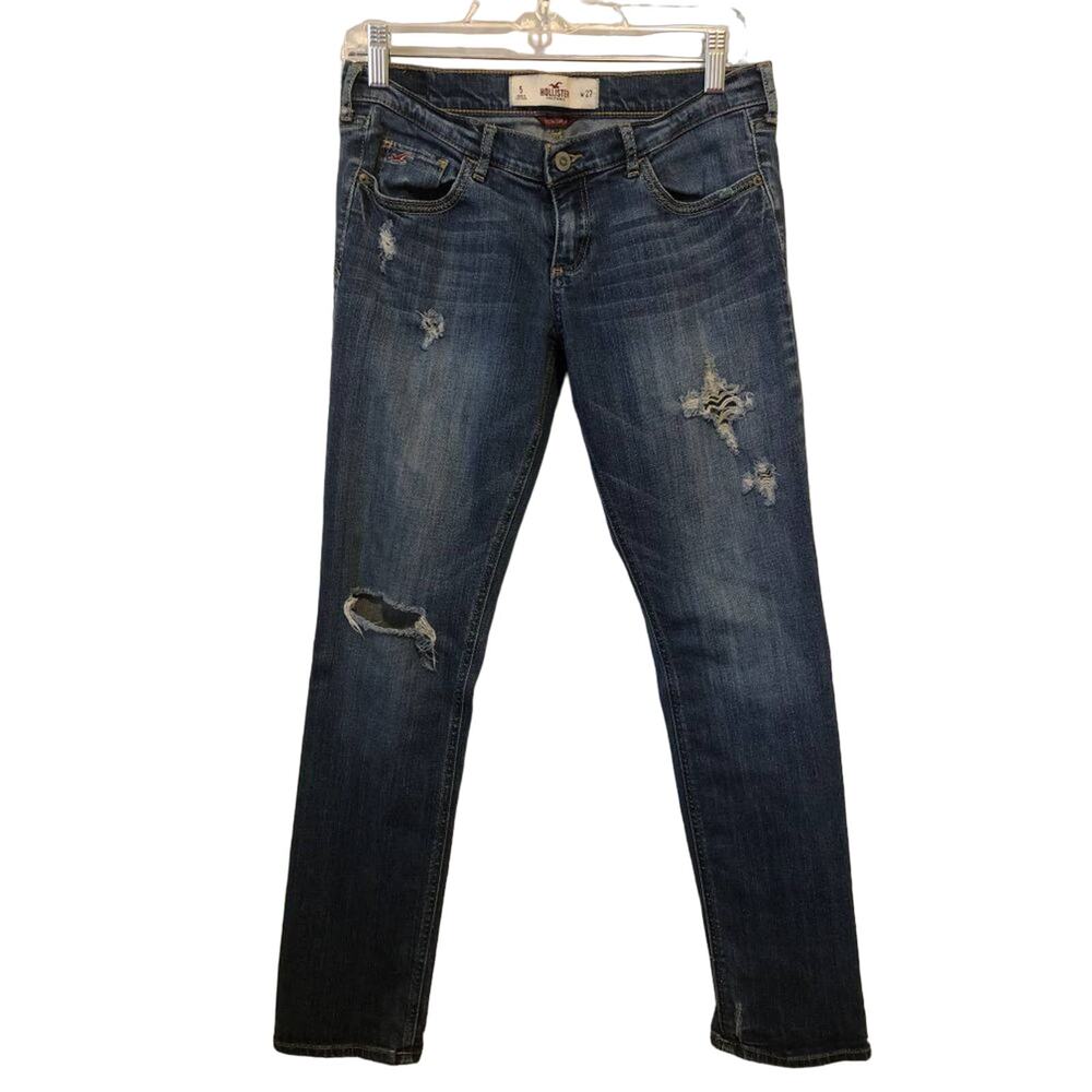 Hollister Social Stretch distressed jeans size 5